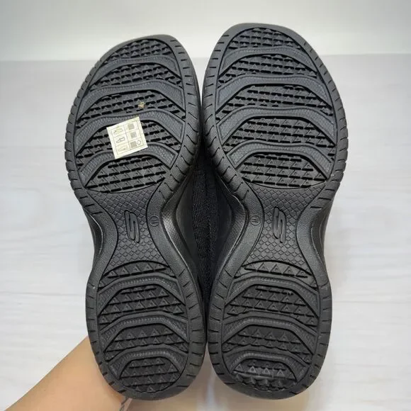 Skechers Relaxed Fit Commute Womens 8.5 Black Knit Slip On Mule Sneakers 44915W - Picture 7 of 10